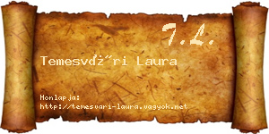 Temesvári Laura névjegykártya