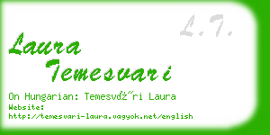 laura temesvari business card